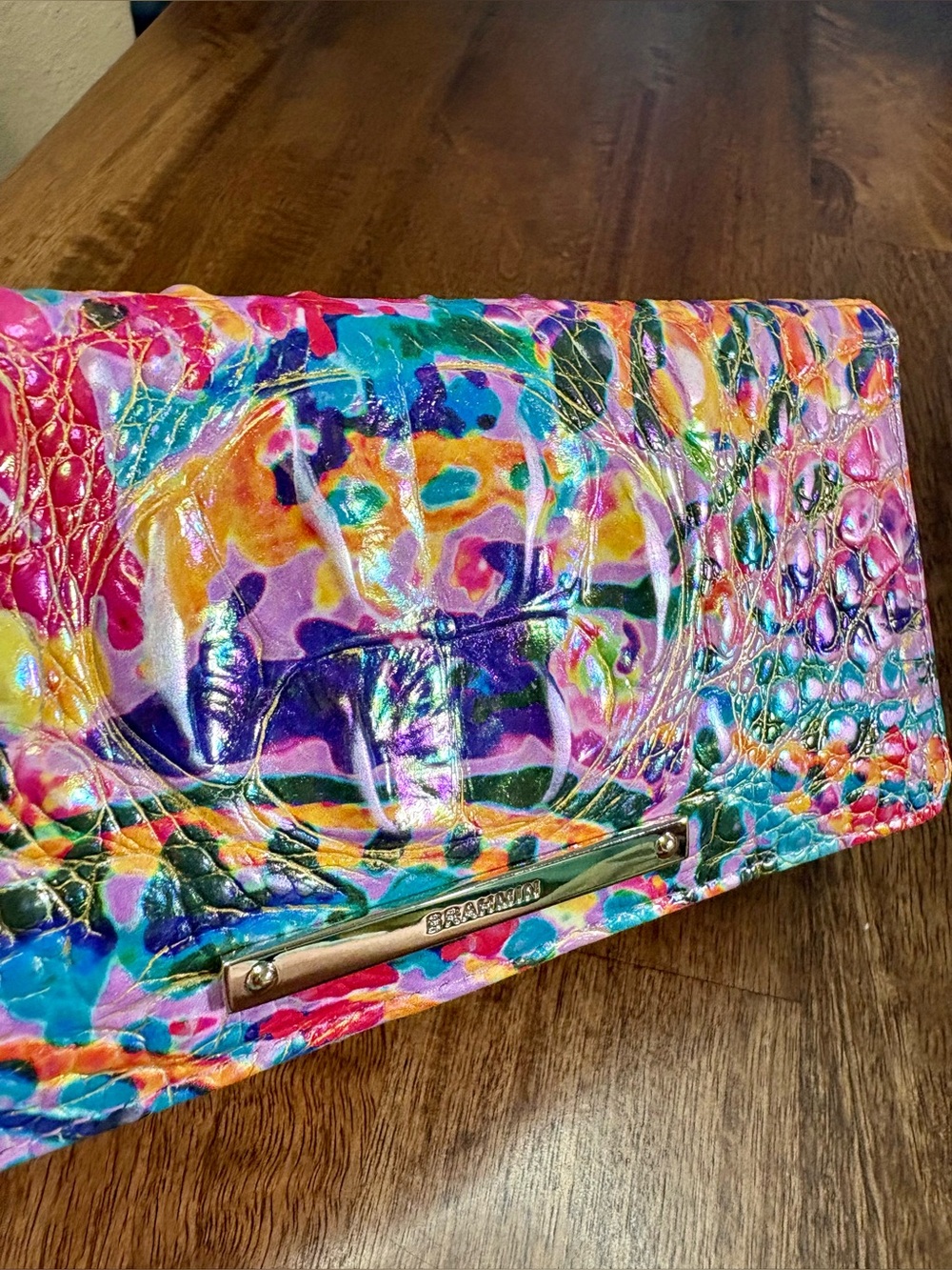 **SOLD**Brahmin NWOT Ady - Rainbow Reef - Iridescent - Holographic - FRONT EYE - Picture 8 of 13